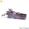 Natural Crystal Frog Pendant Necklace Minimalist Animal Zodiac Jewelry With Cute Frog Holding Crystal Column