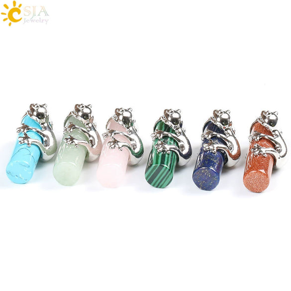 Natural Crystal Frog Pendant Necklace Minimalist Animal Zodiac Jewelry With Cute Frog Holding Crystal Column