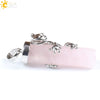 Natural Crystal Frog Pendant Necklace Minimalist Animal Zodiac Jewelry With Cute Frog Holding Crystal Column