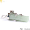 Natural Crystal Frog Pendant Necklace Minimalist Animal Zodiac Jewelry With Cute Frog Holding Crystal Column