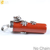 Natural Crystal Frog Pendant Necklace Minimalist Animal Zodiac Jewelry With Cute Frog Holding Crystal Column