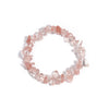 Natural Crystal Gravel Stretch Bracelet For Women And Unisex With Irregular Stone Look And Geometric Style