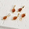 Natural Crystal Jade Water Drops Copper Gold Plated Diy Handmade Jewelry Accessories Material