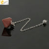 Natural Crystal Obsidian Cone Pendulum Minimalist Stone Jewelry Reiki Accessory Multi Color Gemstone Pendant