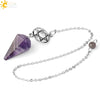 Natural Crystal Six Pointed Star Spirit Pendant Minimalist Electroplated Semi Precious Stone Jewelry Gift