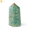 Natural Crystal Stone Resin Hexagonal Prism Pendulum Ornament With Dripping Glue Craftsmanship