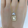 Natural Freshwater Pearl And Sea Shells Pendant Jewelry Copper Material