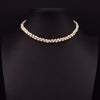 Natural Freshwater Pearl Double Layer Clavicle Chain With Geometric Design For Women Spring And Summer Jewelry Gift
