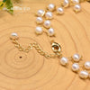 Natural Freshwater Pearl Double Layer Clavicle Chain With Geometric Design For Women Spring And Summer Jewelry Gift