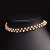 Natural Freshwater Pearl Double Layer Clavicle Chain With Geometric Design For Women Spring And Summer Jewelry Gift