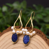 Natural Freshwater Pearl Drop Shape Retro Women's Earrings
