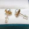Natural Freshwater Pearl Earrings For Women Clover Flower Shape