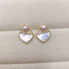 Natural Freshwater Pearl Earrings For Women Oblate Shape