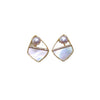 Natural Freshwater Pearl Earrings For Women Oblate Shape