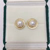 Natural Freshwater Pearl Earrings For Women S925 Sterling Silver Needles Oblate Shape