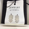 Natural Freshwater Pearl Earrings In S925 Sterling Silver With Alien Shape