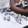 Natural Freshwater Pearl Grey Button Clothing Diy Accessories