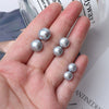 Natural Freshwater Pearl Grey Button Clothing Diy Accessories