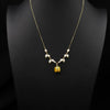 Natural Freshwater Pearl Handmade Braided Tassel Clavicle Necklace With Drop Shape And Electroplating Treatment