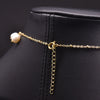 Natural Freshwater Pearl Handmade Braided Tassel Clavicle Necklace With Drop Shape And Electroplating Treatment