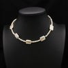 Natural Freshwater Pearl Handmade Braided Tassel Clavicle Necklace With Drop Shape And Electroplating Treatment