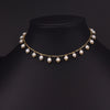 Natural Freshwater Pearl Handmade Braided Tassel Clavicle Necklace With Drop Shape And Electroplating Treatment