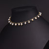 Natural Freshwater Pearl Handmade Braided Tassel Clavicle Necklace With Drop Shape And Electroplating Treatment