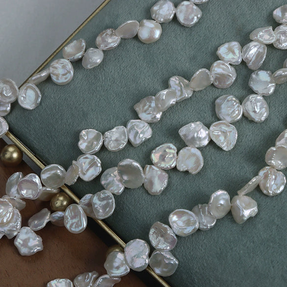 Natural Freshwater Pearl Naked Beads Baroque Petals Shaped Jewelry Material