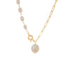Natural Freshwater Pearl Necklace For Women With Copper Chain And Star Pattern