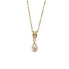 Natural Freshwater Pearl Necklace With Dropshaped Pendant And Riceshaped Pearls