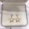 Natural Freshwater Pearl Oblate Women's Fashion Earrings 18K Goldfilled S925 Sterling Silver