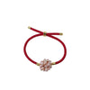 Natural Freshwater Purple Pearl Flower Ball Red Rope Knitted Women's Fashion Luck Bracelet