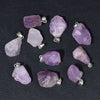 Natural Irregular Gravel Spar Geometric Pendant Stone Necklace Jewelry Accessories