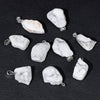 Natural Irregular Gravel Spar Geometric Pendant Stone Necklace Jewelry Accessories