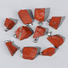 Natural Irregular Gravel Spar Geometric Pendant Stone Necklace Jewelry Accessories