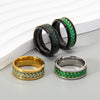 Natural Jewelry Stainless Steel Ring And Bracelet With Olive Leaf Shape And Dripping Oil Design