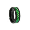 Natural Jewelry Stainless Steel Ring And Bracelet With Olive Leaf Shape And Dripping Oil Design