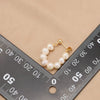 Natural Pearl Geometric Earrings Copper Plated 18K Gold Jewelry