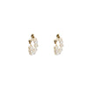 Natural Pearl Geometric Earrings Copper Plated 18K Gold Jewelry