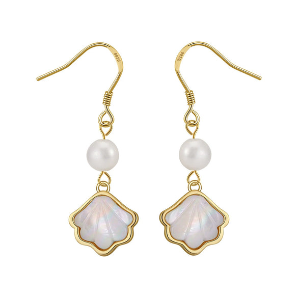 Natural Pearl Jewelry S925 Sterling Silver Necklace Earrings Bracelet Minimalist Style Electroplated
