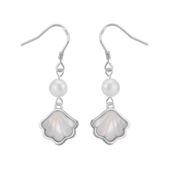 Natural Pearl Jewelry S925 Sterling Silver Necklace Earrings Bracelet Minimalist Style Electroplated