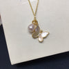 Natural Sea Shell And Freshwater Pearl Jewelry Set Pendant Earrings Ring