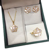 Natural Sea Shell And Freshwater Pearl Jewelry Set