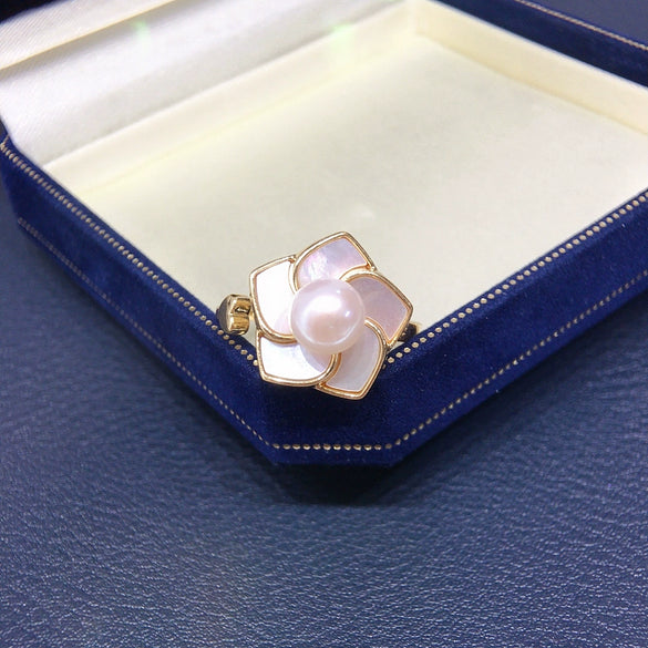 Natural Sea Shell And Freshwater Pearl Jewelry Set