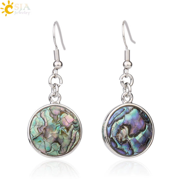 Natural Shell Round Earrings Personality Style Fashion Earrings For Women Wholesale Jewelry