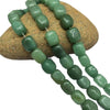 Natural Square Green Aventurine Jade Loose Beads For Diy Jewelry Smooth Cut And Polished Semi Finished Wholesale