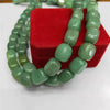 Natural Square Green Aventurine Jade Loose Beads For Diy Jewelry Smooth Cut And Polished Semi Finished Wholesale