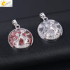 Natural Stone And Copper Accessories Double Kitty Doublesided Minimalist Necklace Pendant Jewelry For Female