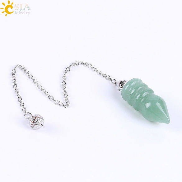 Natural Stone And Copper Accessories Jewelry Cone Pendant Belt Chain Spirit Pendulum Unisex Minimalist Polished
