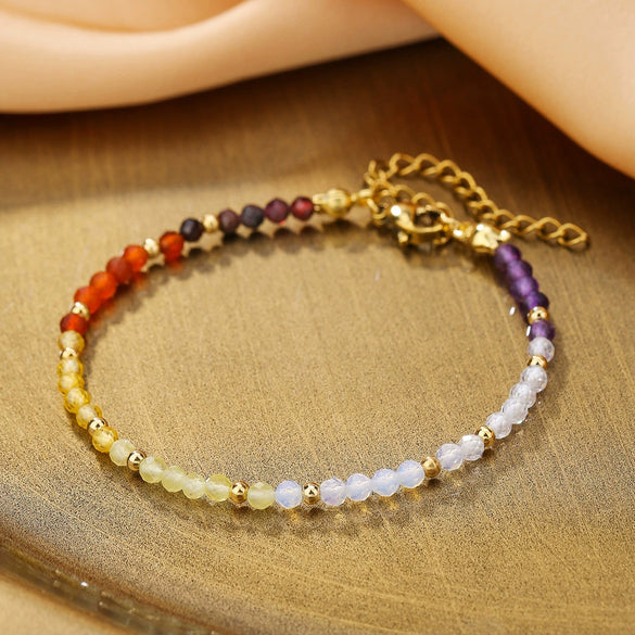 Natural Stone And Crystal Handmade Minimalist Bracelet For Women And Men